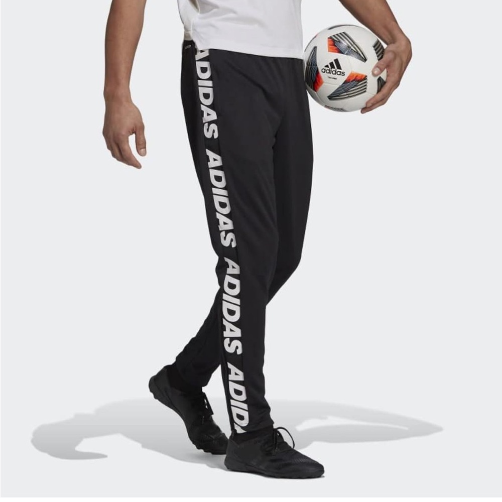New adidas Tiro Asymmetrical Tape Pants Men's, Black